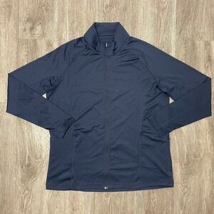 Solbari Jacket Mens Large Blue Full-Zip Golf Performance Tech Sun UPF 50+ Hiking